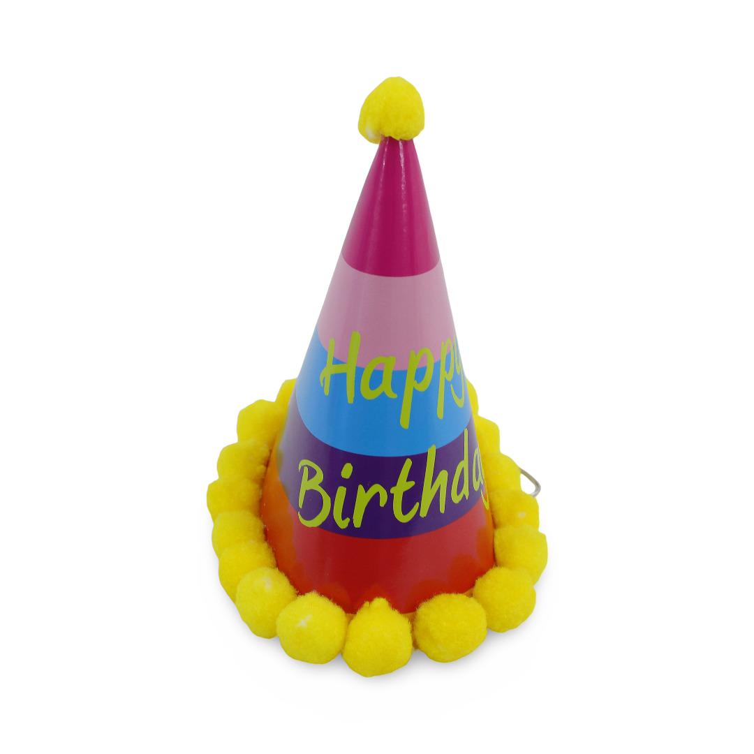 Birthday Party Small Paper Hat – Yellow