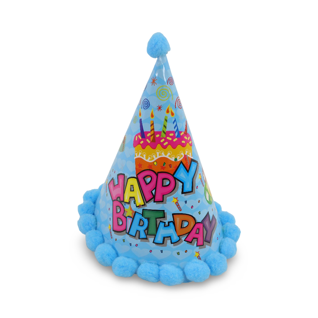 Birthday Party Paper Hat – Baby Blue