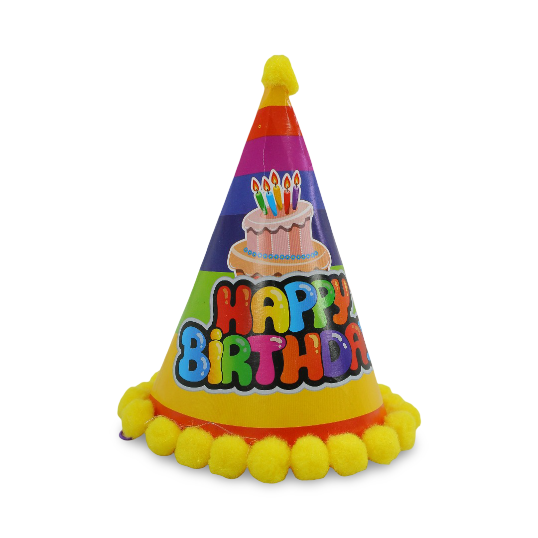 Birthday Party Paper Hat – Yellow