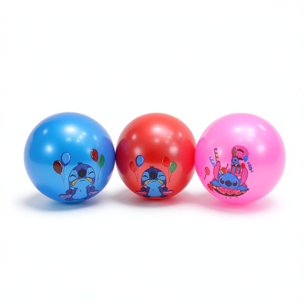 Stitch Colorful Rubber Play Balls