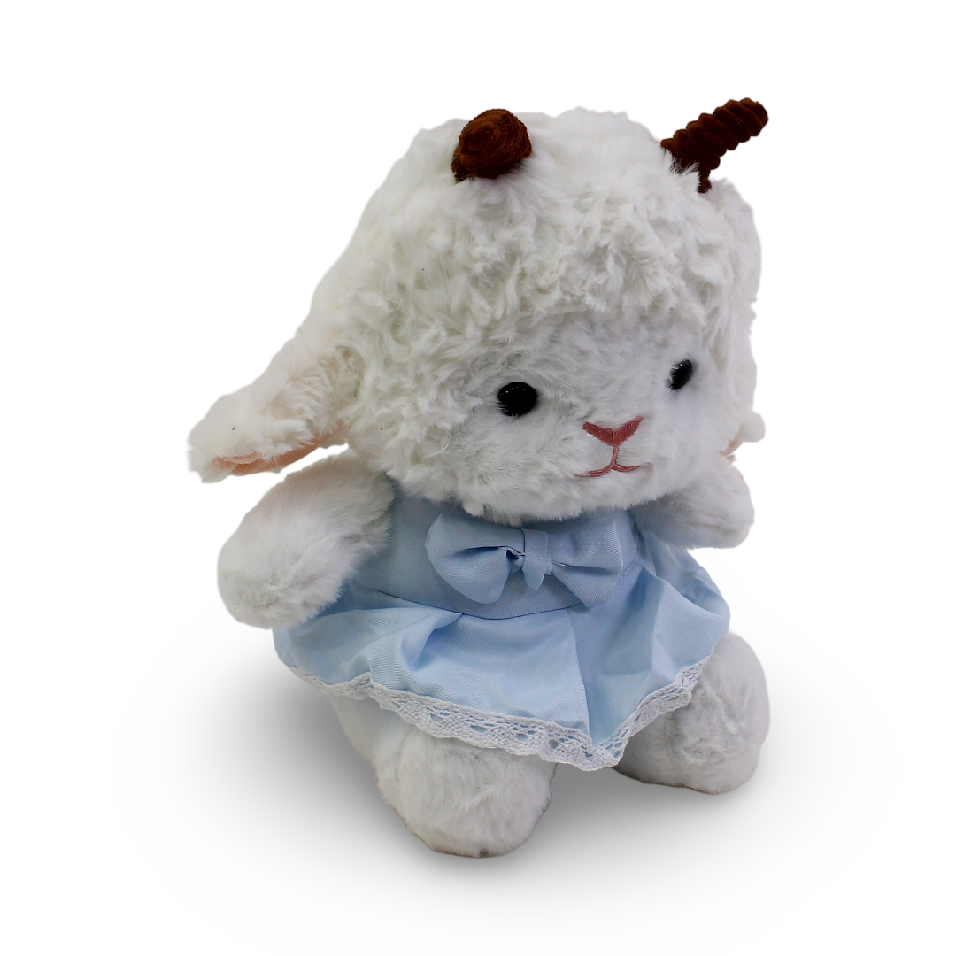 Sheep Plush Toy – with Baby Blue Dress - Assortments - OKO