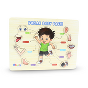 iLearn Educational Wooden Puzzle Human Body Parts