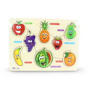 iLearn Educational Wooden Puzzle Fruits