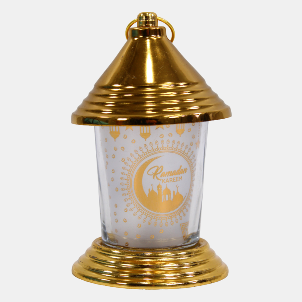 Golden Frosted Ramadan Lantern