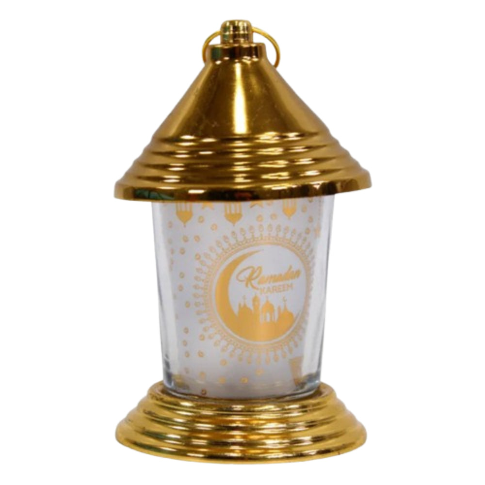 Golden Frosted Ramadan Lantern