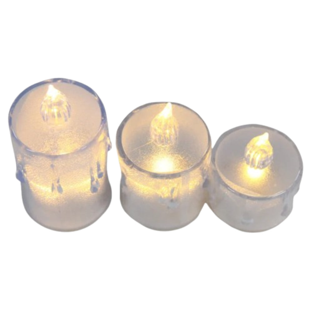 Crystal Candle Set – 3 Pieces
