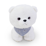 Dog Plush Toy Crystal Eyes with Scarf