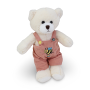 Teddy Bear Plush Toy – Salmon Onesie