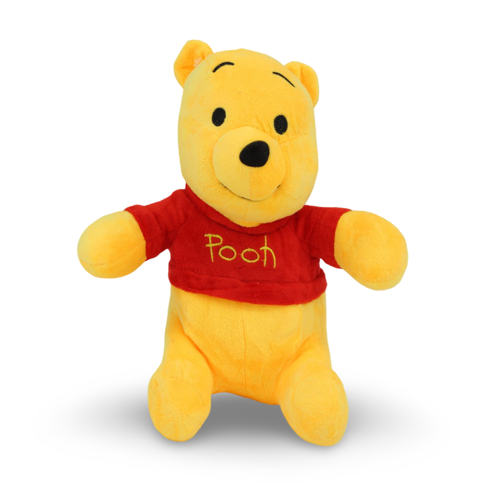 Pooh Plush Toy – Yellow with Red T-Shirt