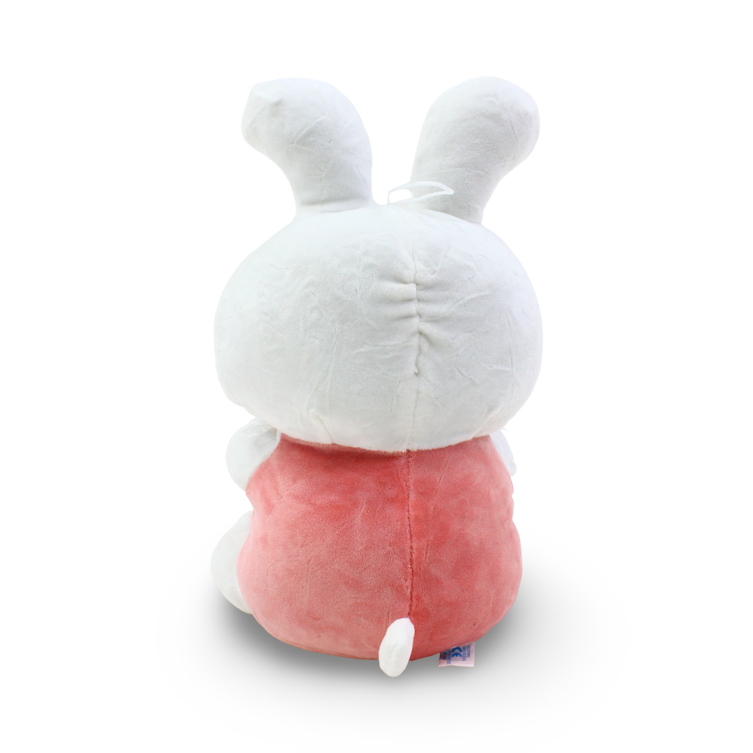 Carrot Bunny Plush Toy – White