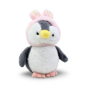 Penguin Plush Toy – Grey & Pink