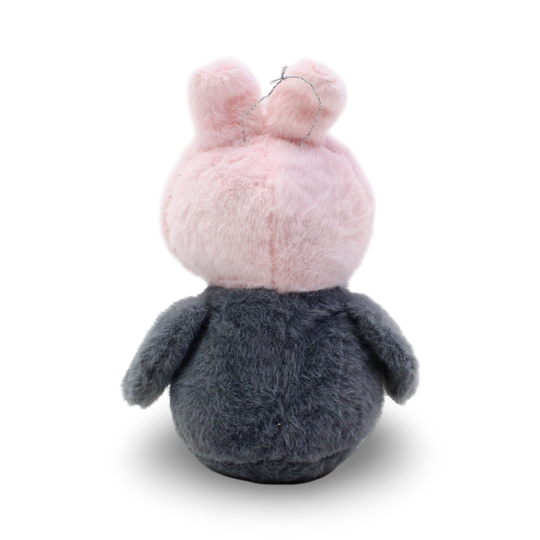 Penguin Plush Toy – Grey & Pink