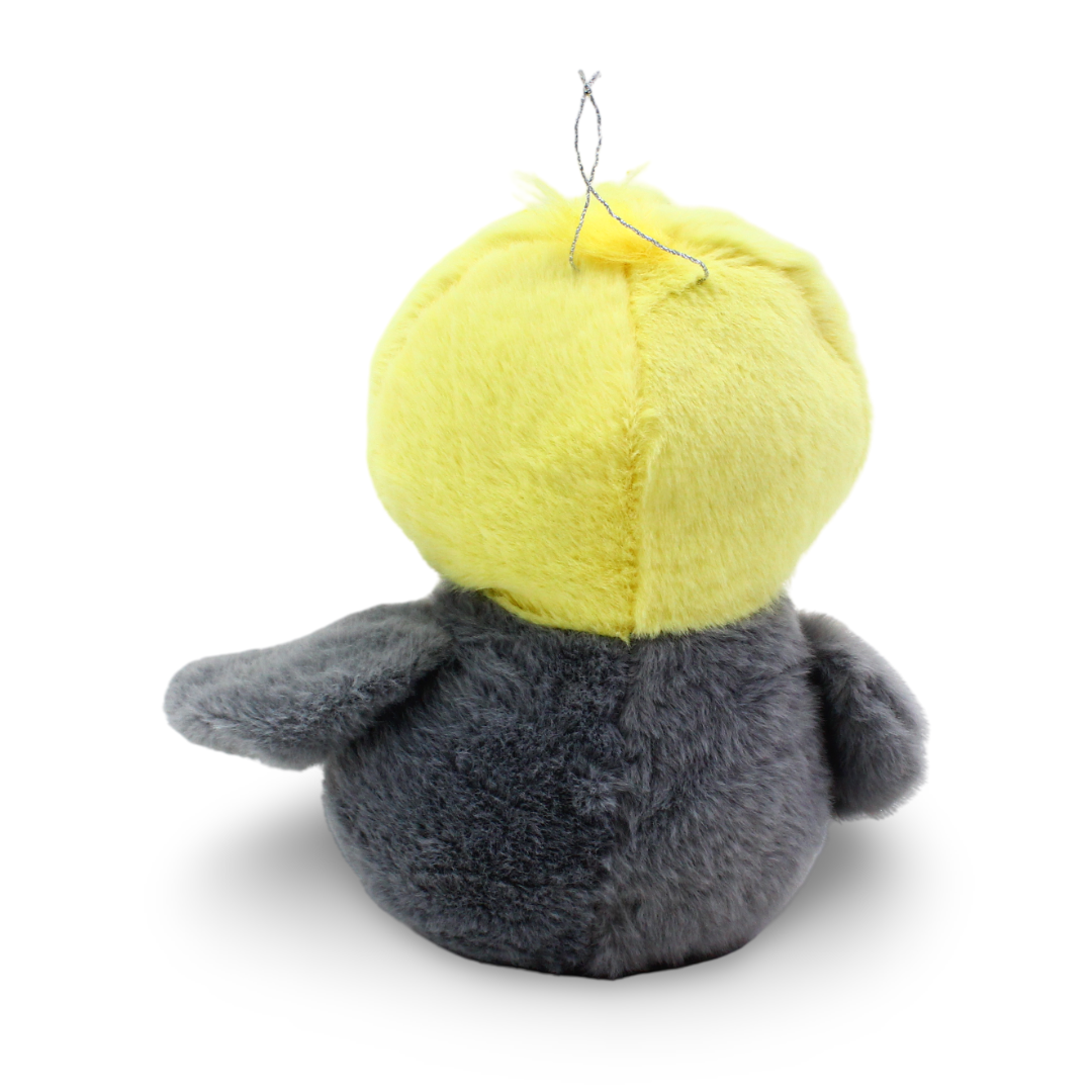 Penguin Plush Toy – Grey & Yellow