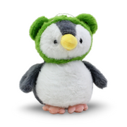 Penguin Plush Toy – Grey & Green