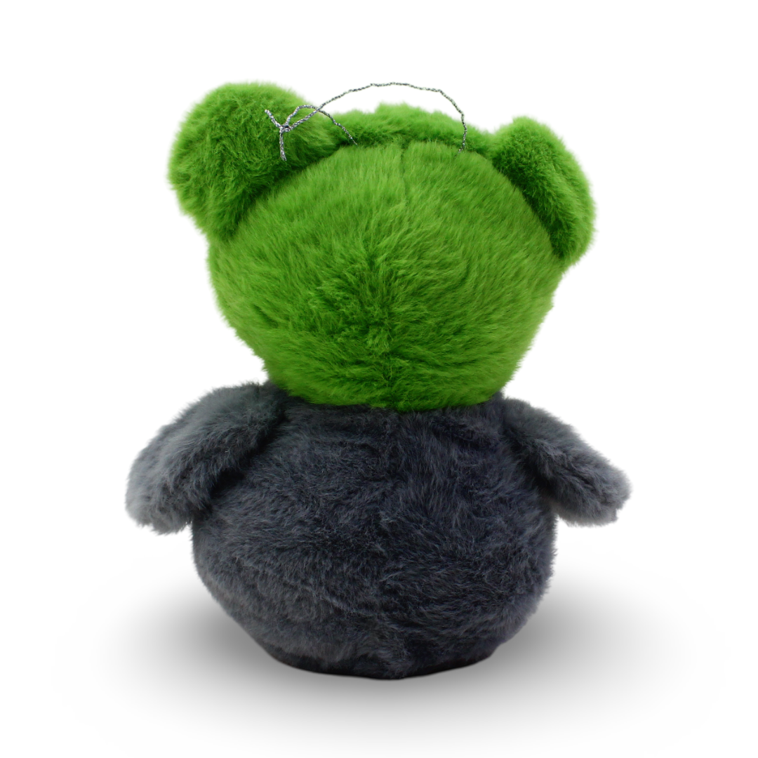 Penguin Plush Toy – Grey & Green