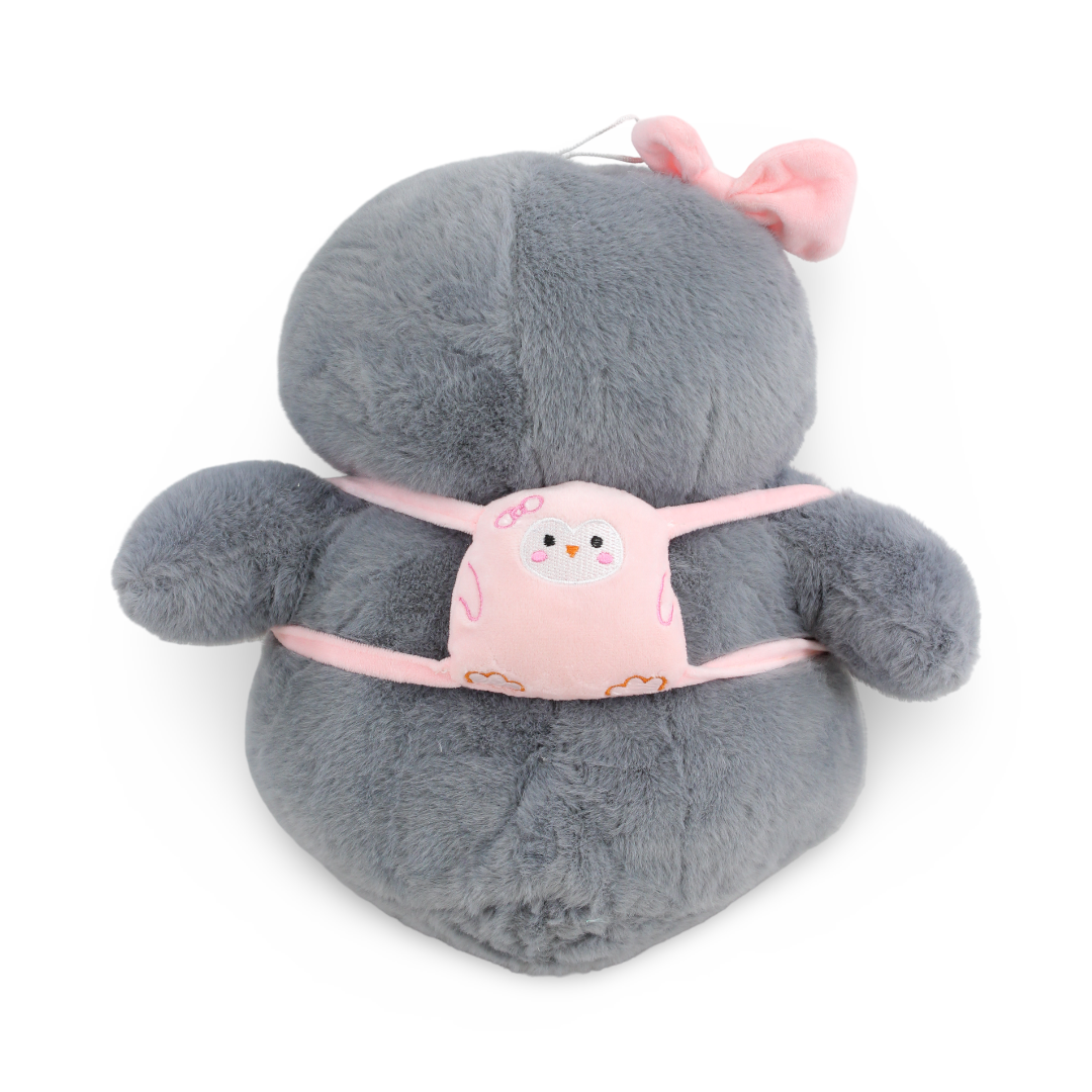 Penguin Plush Toy – Light Grey