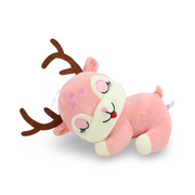 Sleeping Deer Plush Toy – Pink