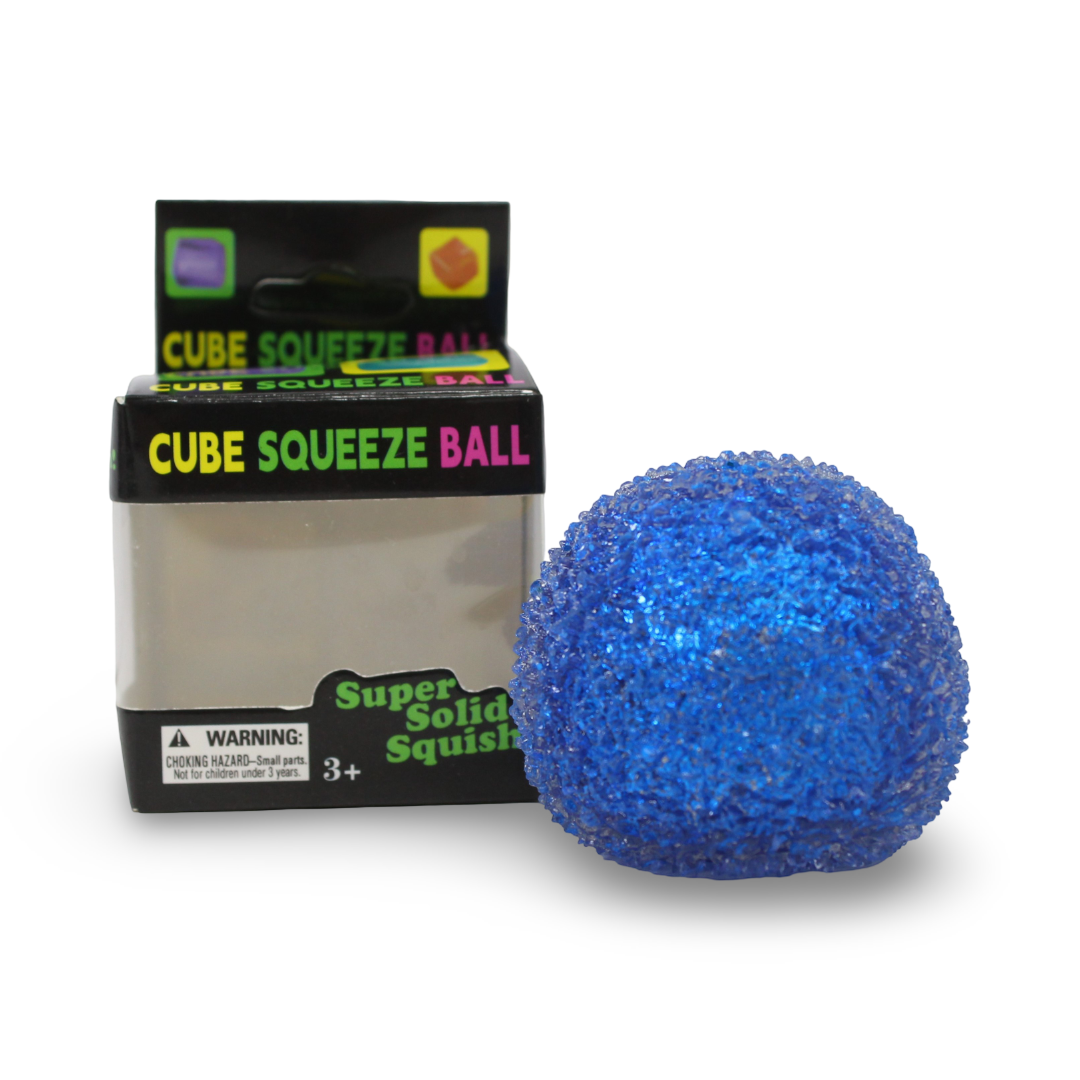 Nee Doh Cube Glitter Squeeze Ball – (1 Pcs) - Toys