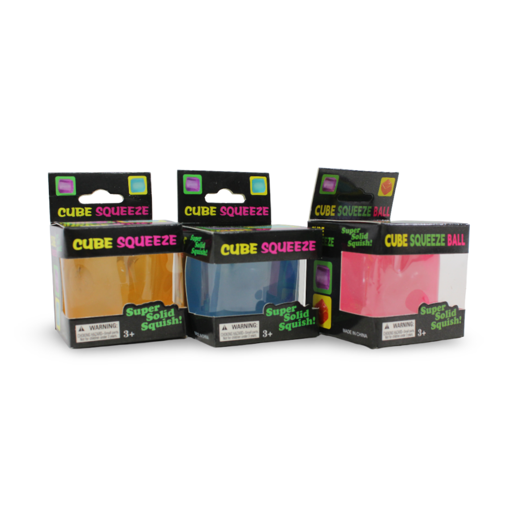 Nee Doh Cube Glitter Squeeze Ball – (1 Pcs) - Toys