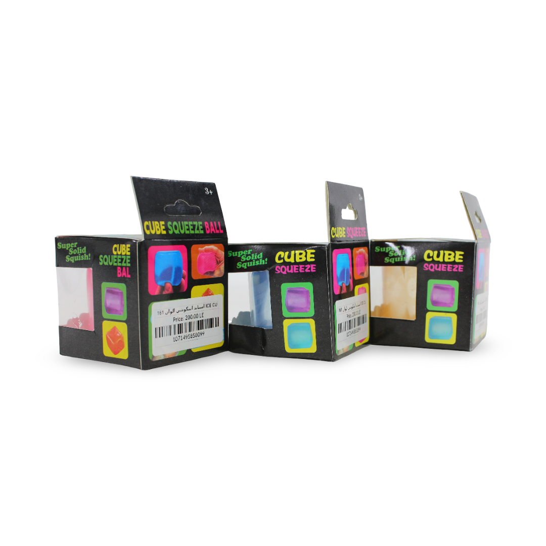 Nee Doh Cube Glitter Squeeze Ball – (1 Pcs)