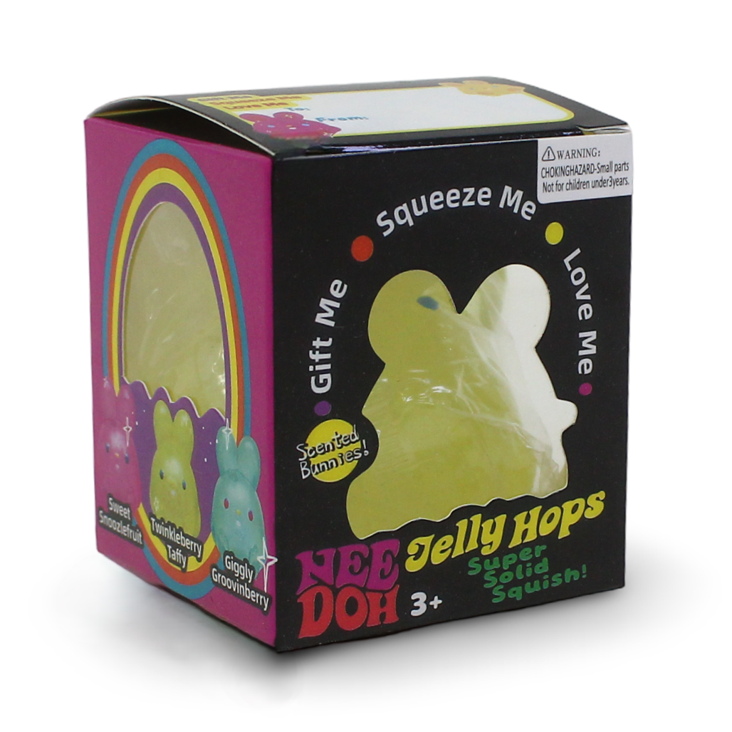Nee Doh Jelly Hops Sensory Squeeze Toy – Yellow - Toys