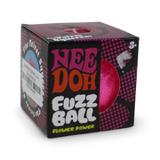 Nee Doh Fuzz Ball Flower Power Sensory Squeeze Toy – Pink