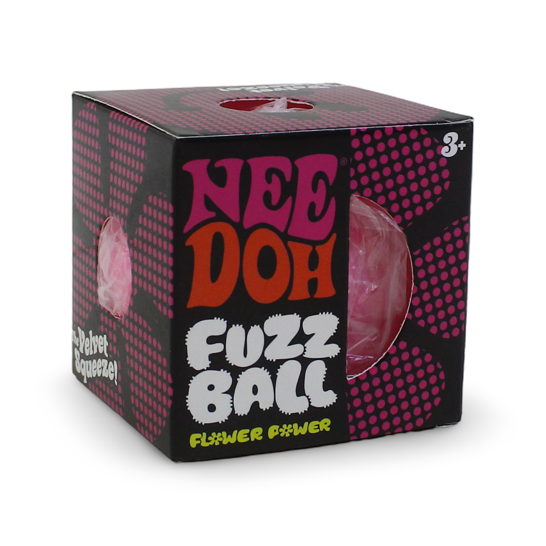 لعبة الضغط الحسية Nee Doh Fuzz Ball Flower Power – زهري