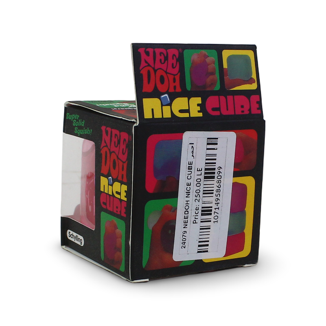 Nee Doh Nice Cube Sensory Squeeze Toy – Red