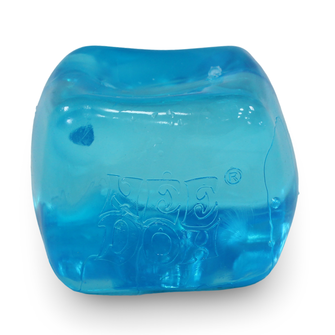 Nee Doh Nice Cube Swirl Squeeze Toy – Blue