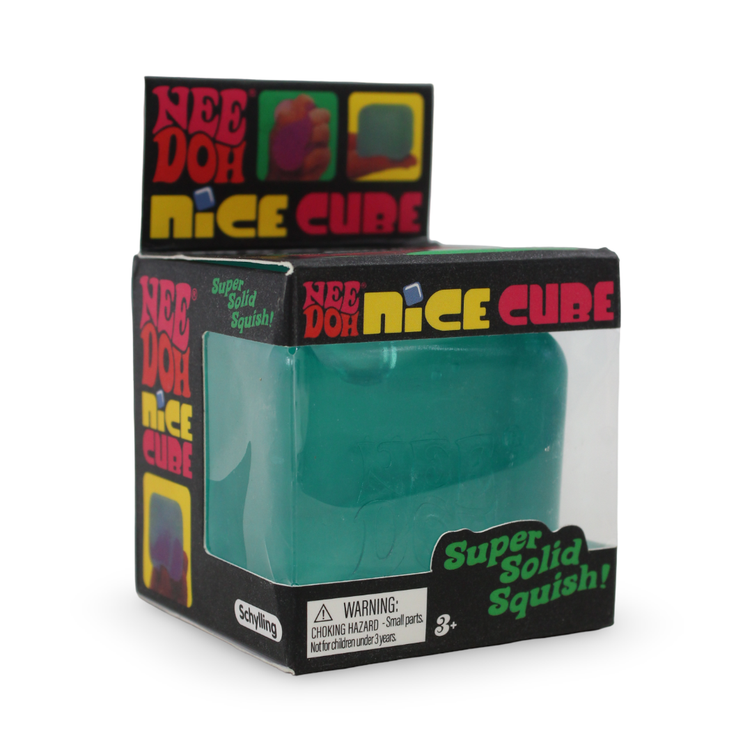 Nee Doh Nice Cube Squeeze Toy – Green