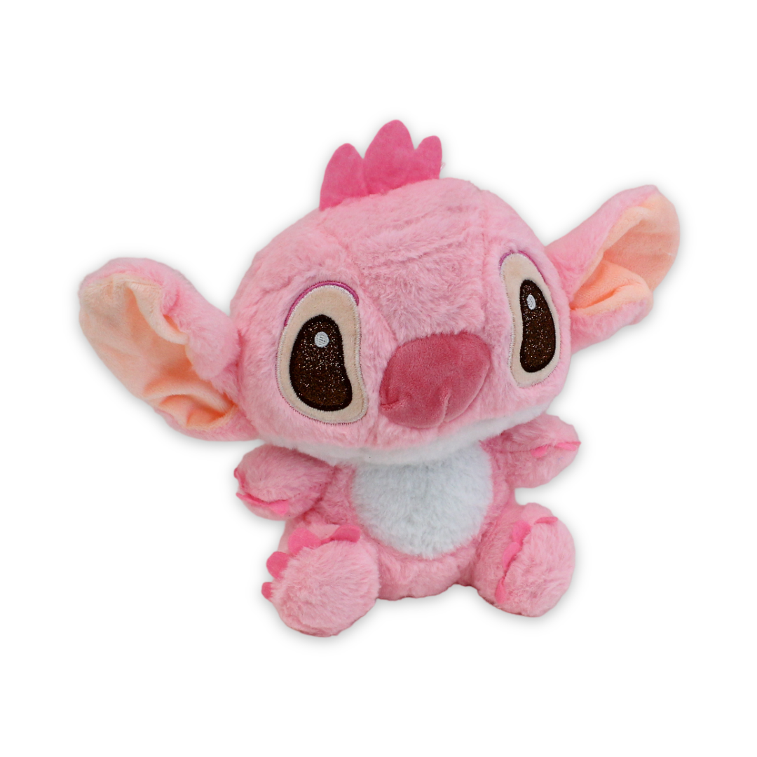 Stitch Plush Toy – Pink with Glitter Eyes