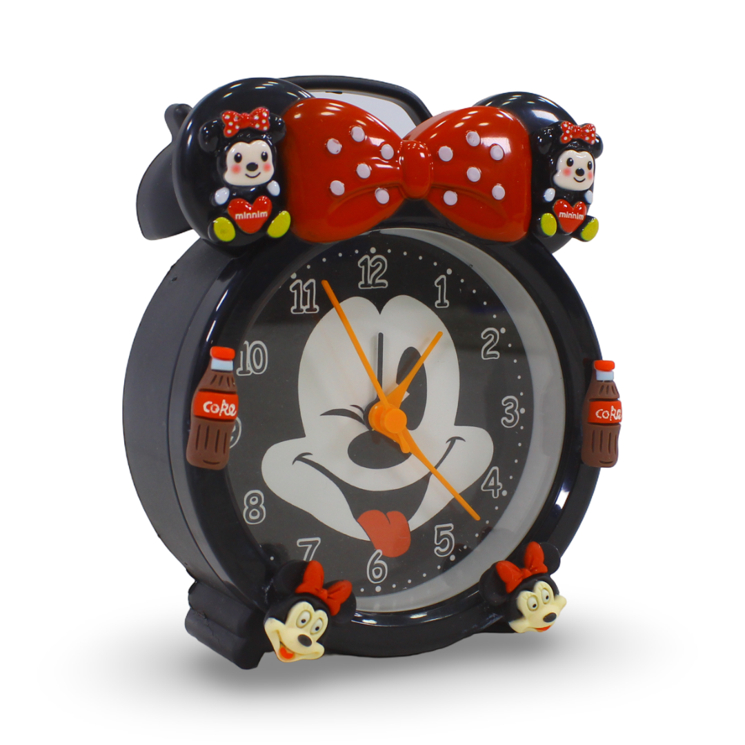 Minnie Mouse Analog Alarm Clock – Black