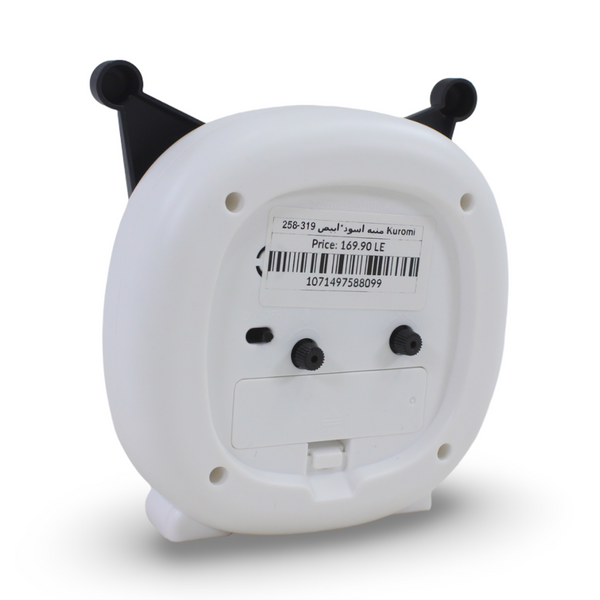 Kuromi Analog Alarm Clock – Black & White