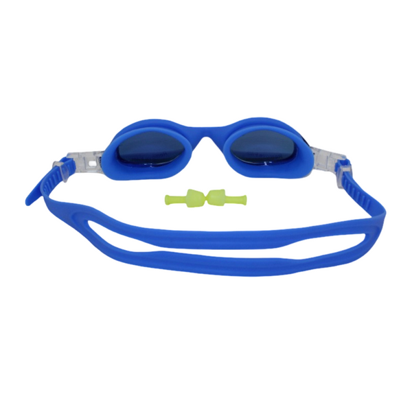 Swimming Goggles with Mirrored Lenses – Blue