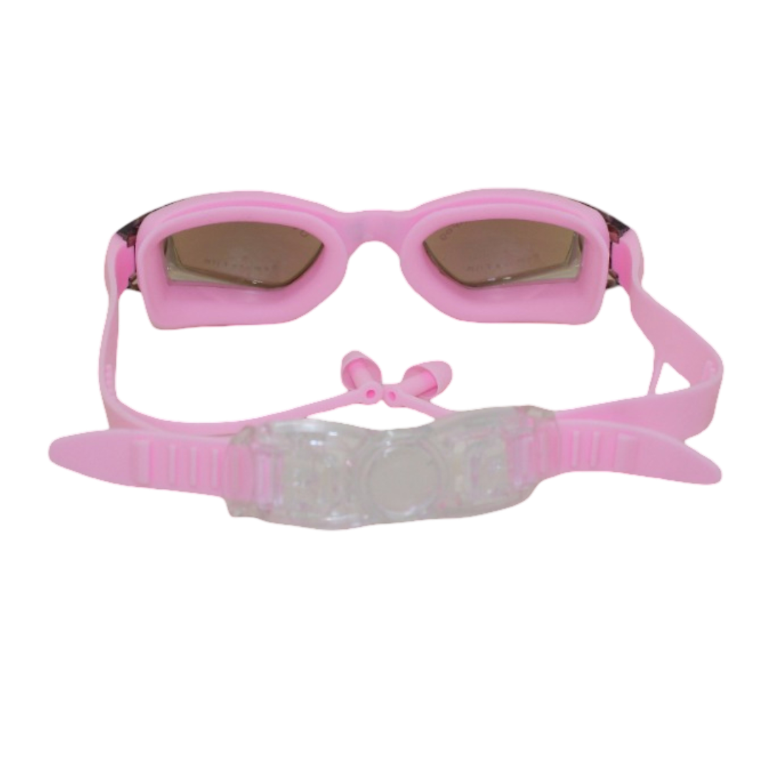 Swimming Goggles with Mirrored Lenses – Pink
