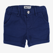 Baby Boys Gabardine Shorts – Indigo