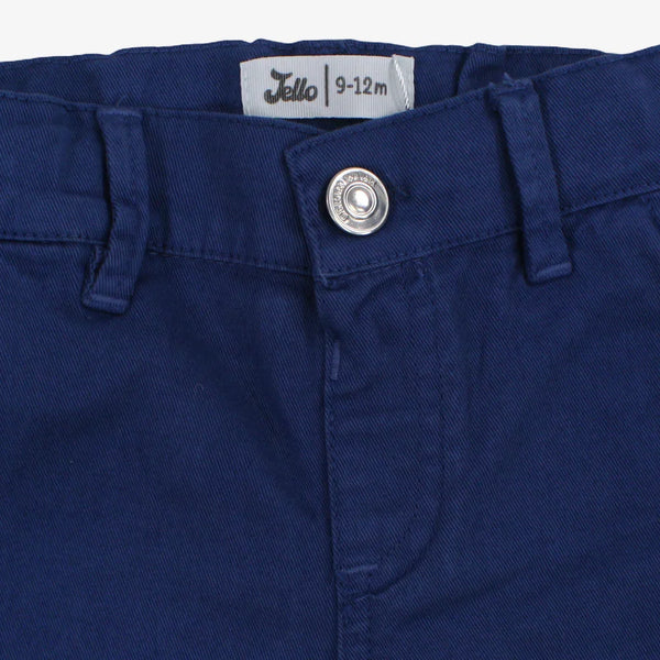 Baby Boys Gabardine Shorts – Indigo