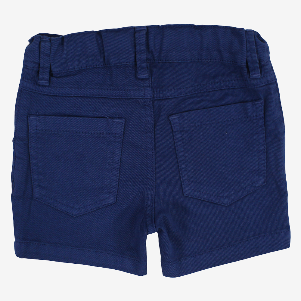 Baby Boys Gabardine Shorts – Indigo