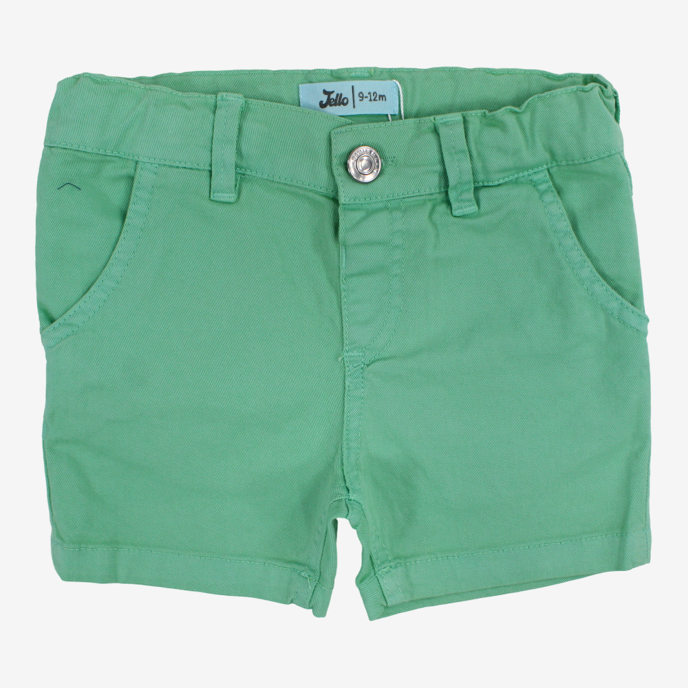Baby Boys Gabardine Shorts – Green