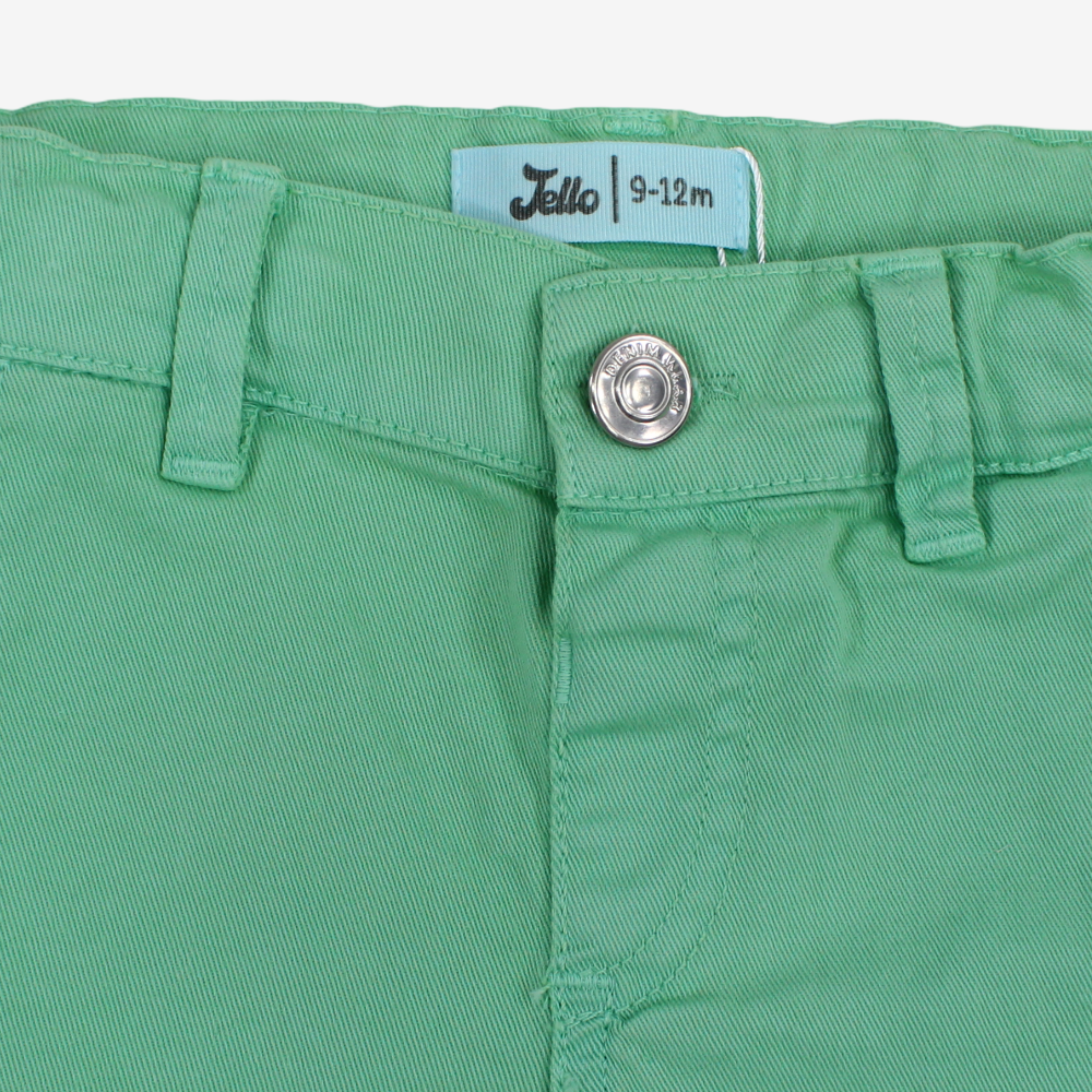 Baby Boys Gabardine Shorts – Green