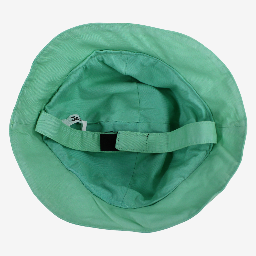 Baby Boys Cotton Hat – Green with Smiling Monster Design