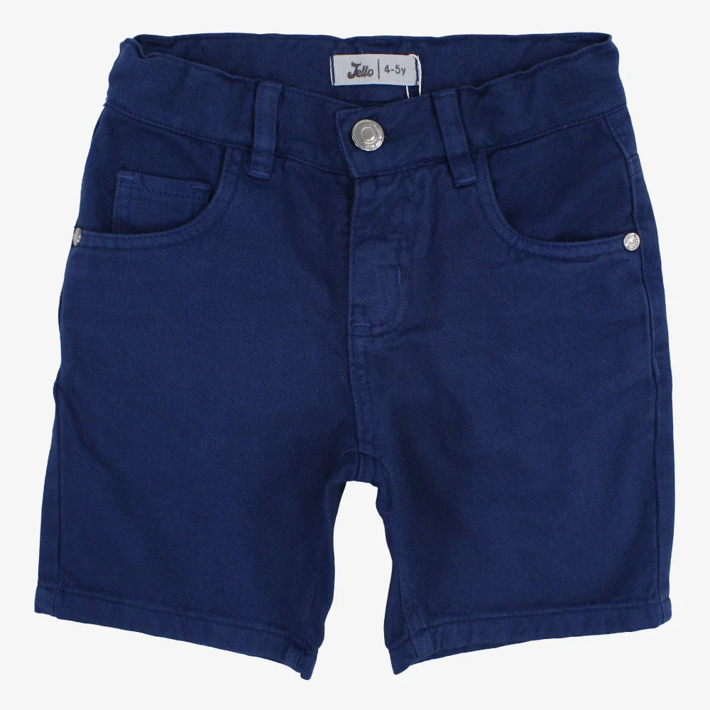 Boys Gabardine Shorts – Indigo - Clothing - Jello