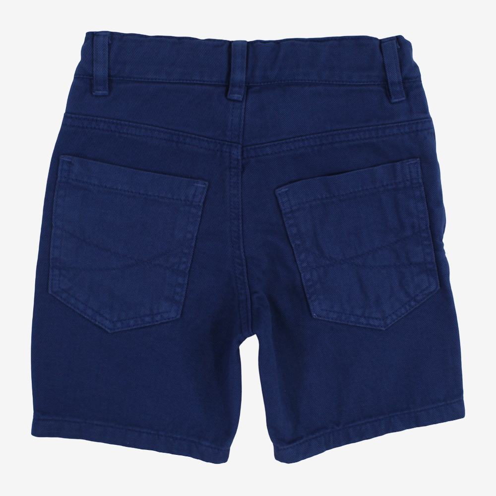 Boys Gabardine Shorts – Indigo