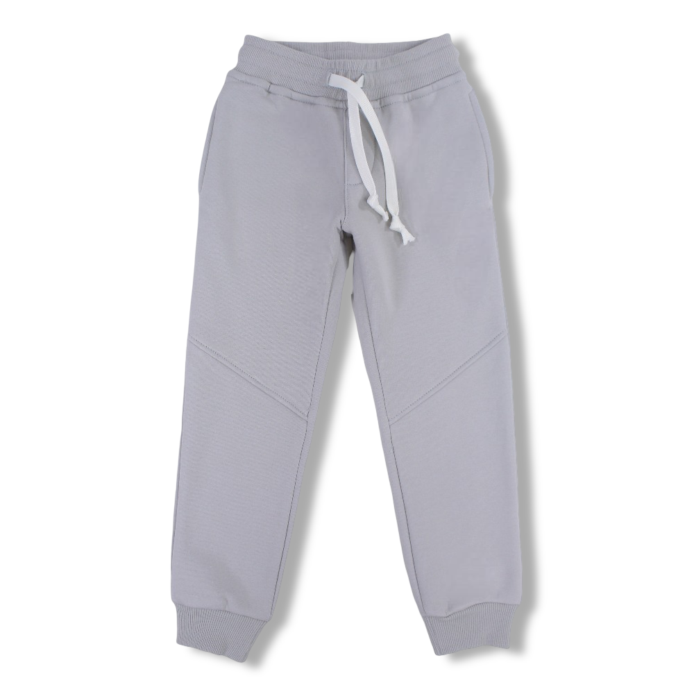 Boys Cotton Sweatpants – Grey