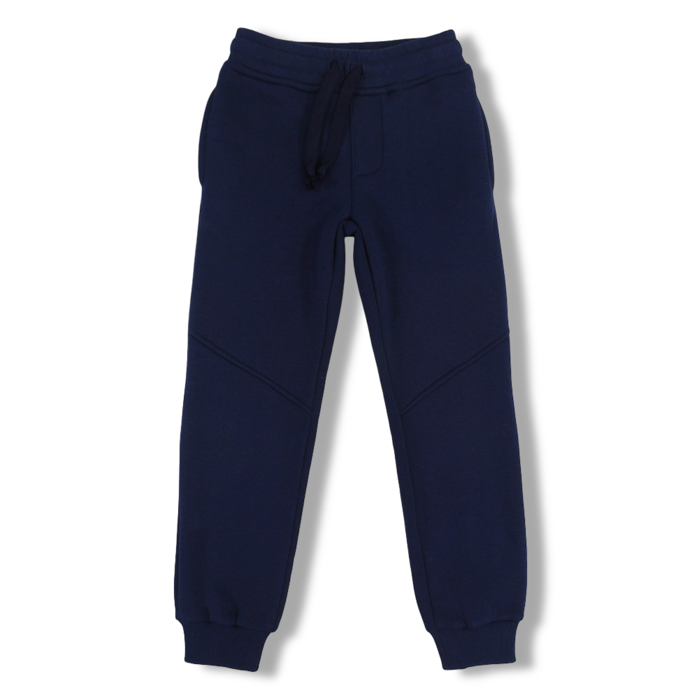 Boys Cotton Sweatpants – Navy
