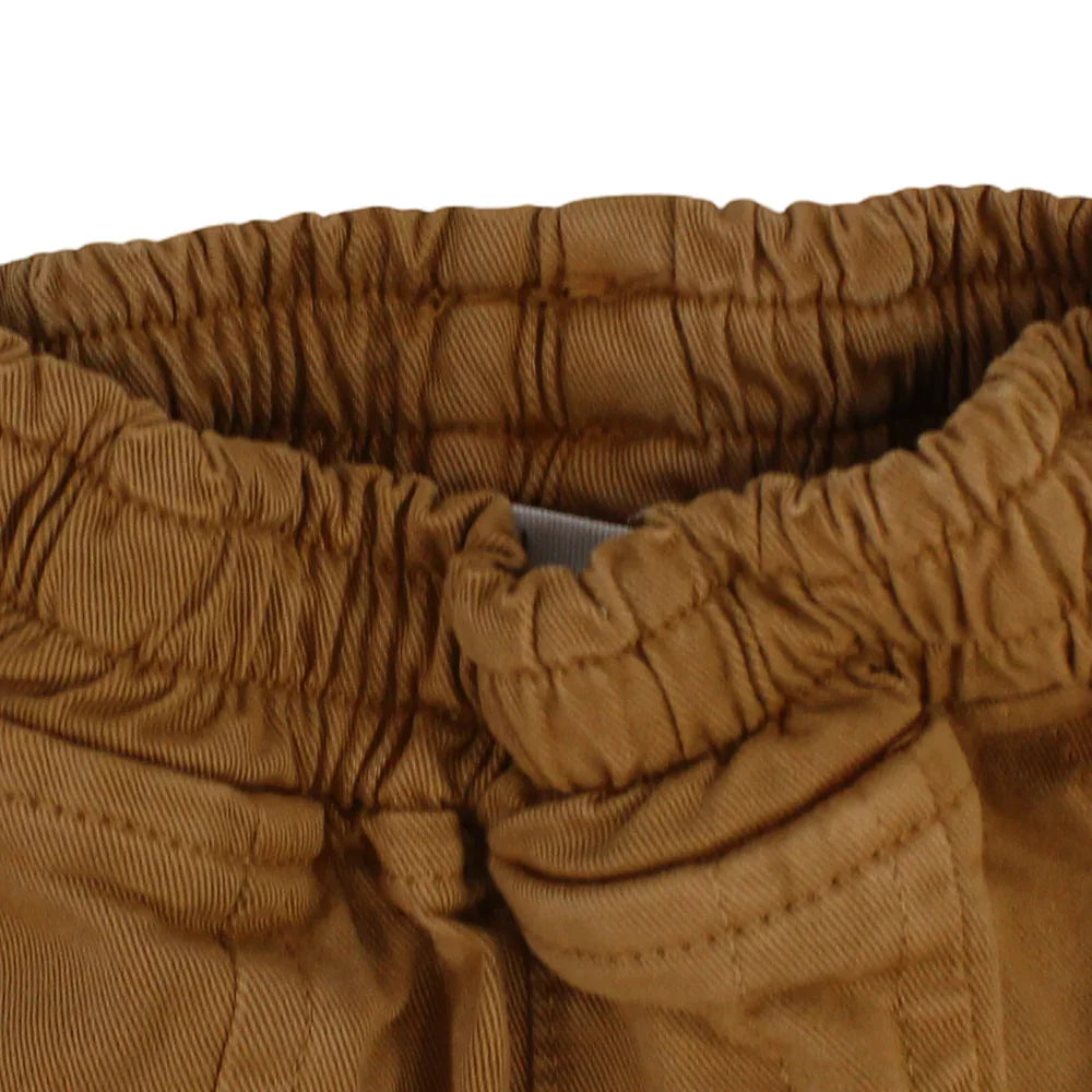 Boys Gabardine Cargo Pants – Camel