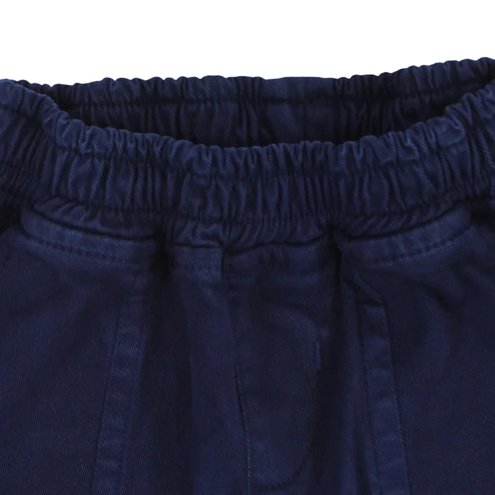 Boys Gabardine Cargo Pants – Navy