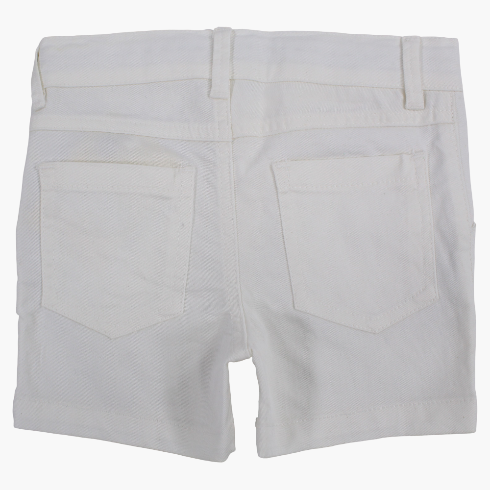 Baby Boys Gabardine Shorts – Off-White