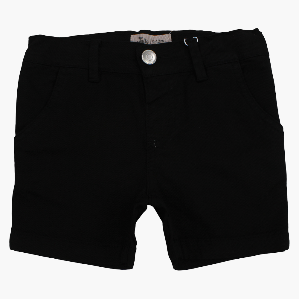 Baby Boys Gabardine Shorts – Black
