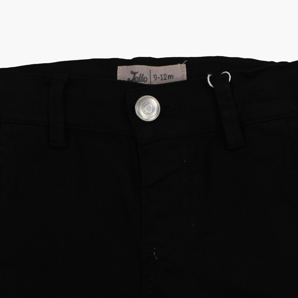 Baby Boys Gabardine Shorts – Black